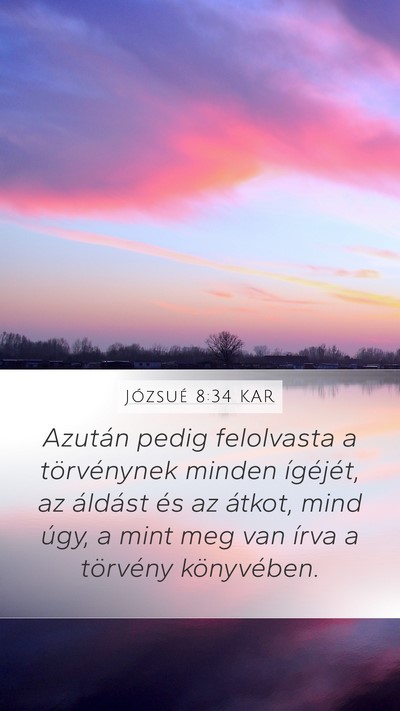 Józsué 8:34 KAR Bible Verse Image