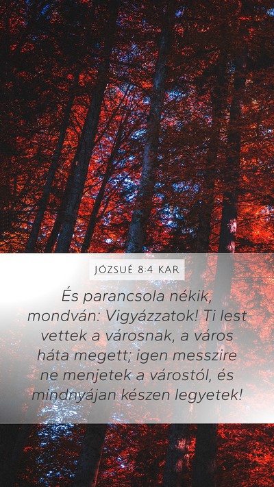 Józsué 8:4 KAR Bible Verse Image
