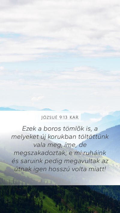 Józsué 9:13 KAR Bible Verse Image