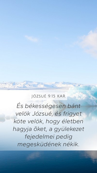 Józsué 9:15 KAR Bible Verse Image