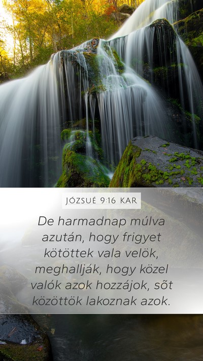 Józsué 9:16 KAR Bible Verse Image