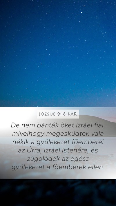 Józsué 9:18 KAR Bible Verse Image