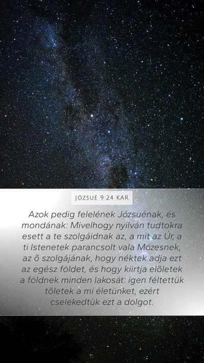 Józsué 9:24 KAR Bible Verse Image