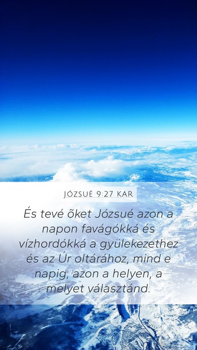 Józsué 9:27 KAR Bible Verse Image