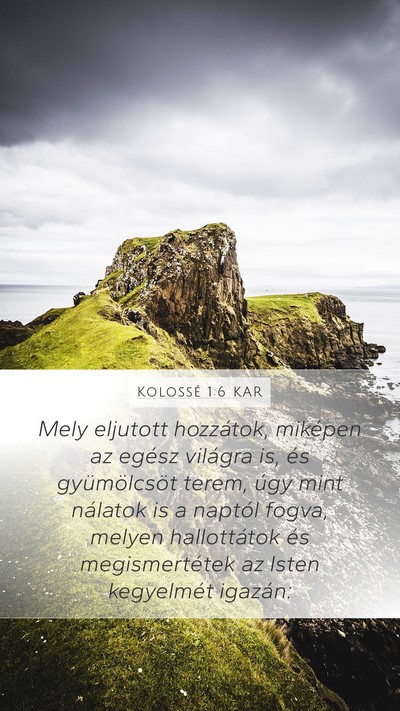 Kolossé 1:6 KAR Bible Verse Image