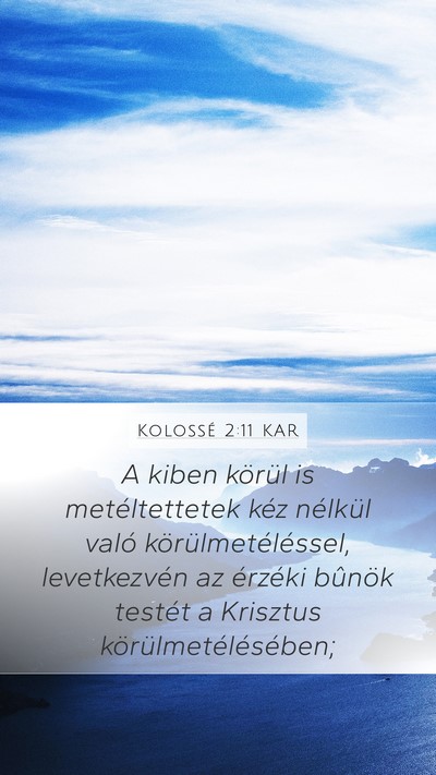 Kolossé 2:11 KAR Bible Verse Image