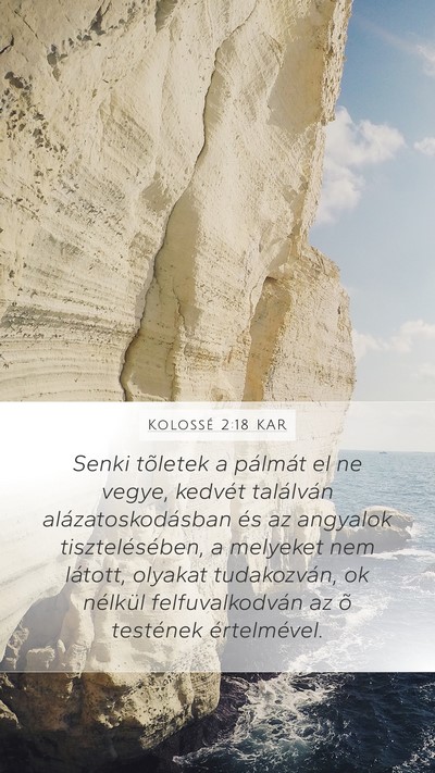 Kolossé 2:18 KAR Bible Verse Image