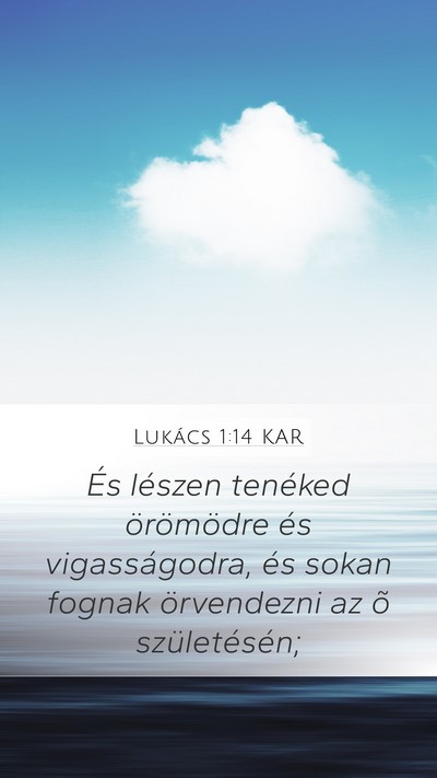 Lukács 1:14 KAR Bible Verse Image