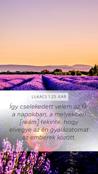 Lukács 1:25 KAR Bible Verse Image