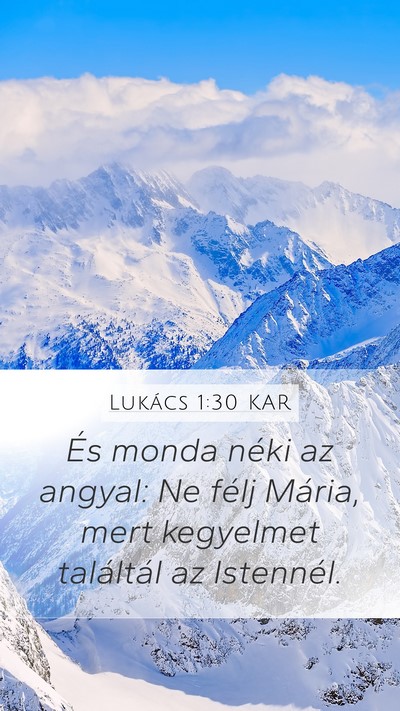 Lukács 1:30 KAR Bible Verse Image