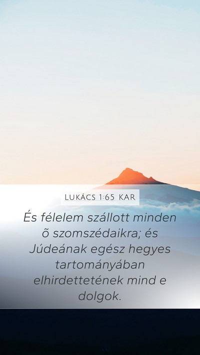 Lukács 1:65 KAR Bible Verse Image