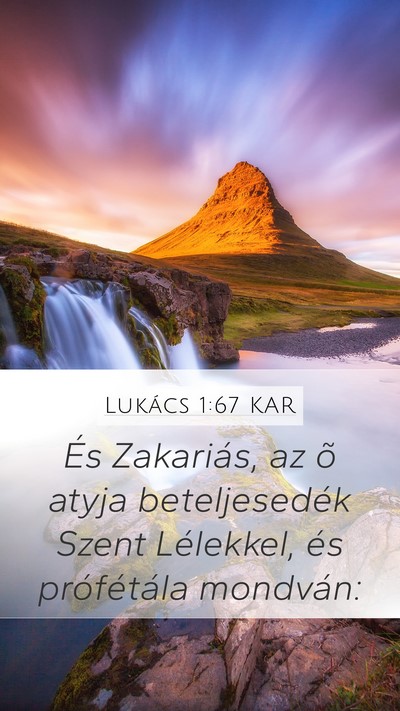 Lukács 1:67 KAR Bible Verse Image