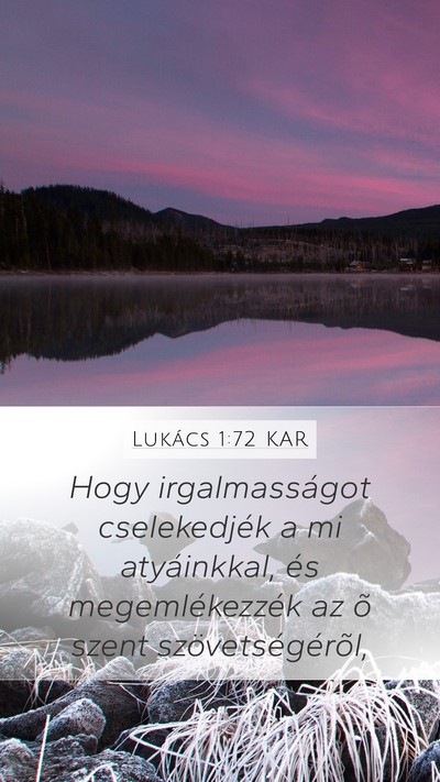 Lukács 1:72 KAR Bible Verse Image