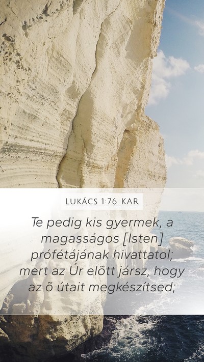 Lukács 1:76 KAR Bible Verse Image