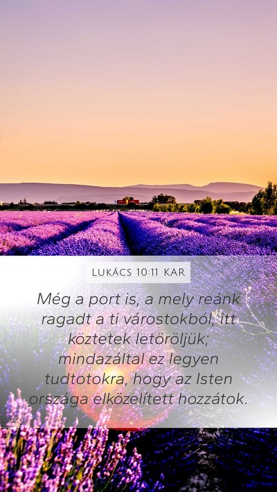Lukács 10:11 KAR Bible Verse Image