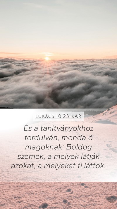 Lukács 10:23 KAR Bible Verse Image