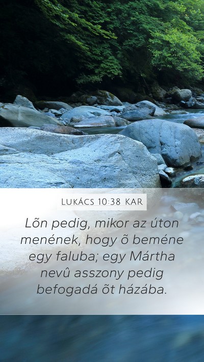 Lukács 10:38 KAR Bible Verse Image