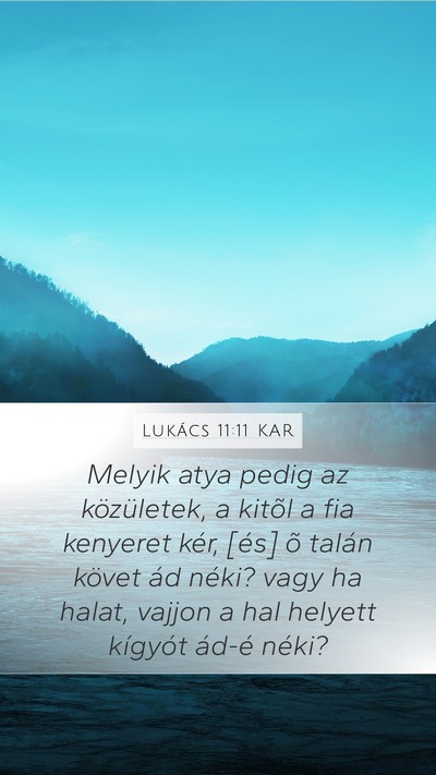 Lukács 11:11 KAR Bible Verse Image