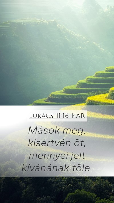 Lukács 11:16 KAR Bible Verse Image