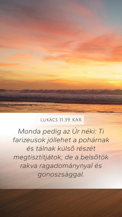 Lukács 11:39 KAR Bible Verse Image