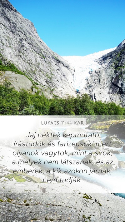 Lukács 11:44 KAR Bible Verse Image