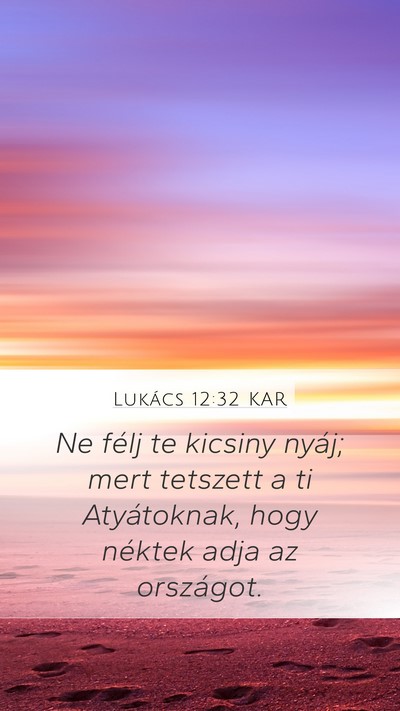 Lukács 12:32 KAR Bible Verse Image
