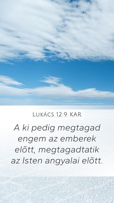 Lukács 12:9 KAR Bible Verse Image
