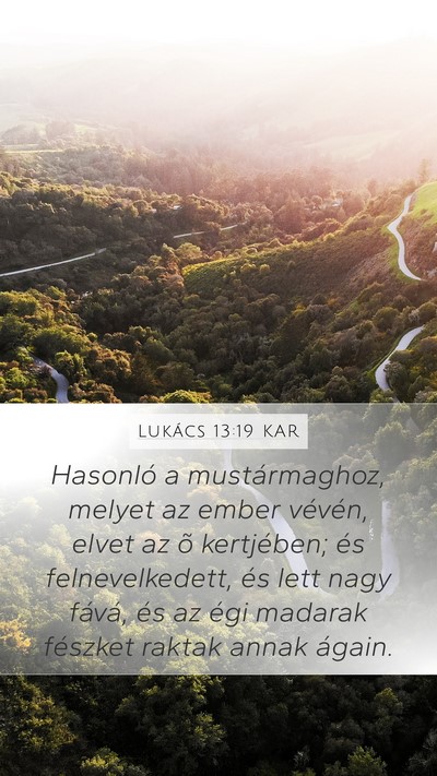 Lukács 13:19 KAR Bible Verse Image
