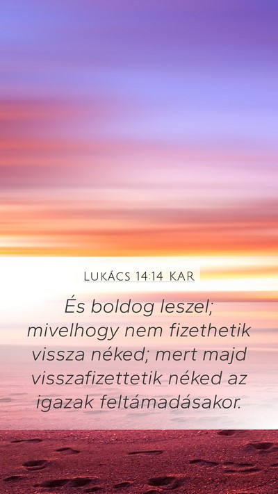 Lukács 14:14 KAR Bible Verse Image