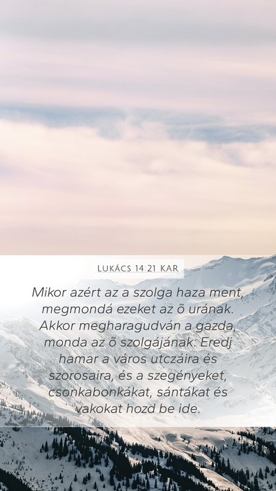 Lukács 14:21 KAR Bible Verse Image