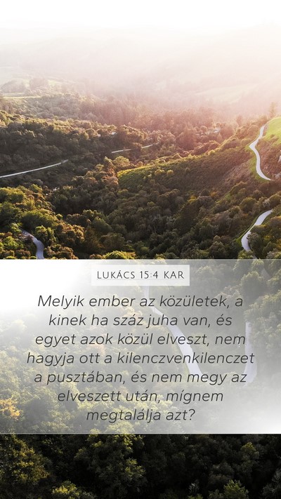 Lukács 15:4 KAR Bible Verse Image