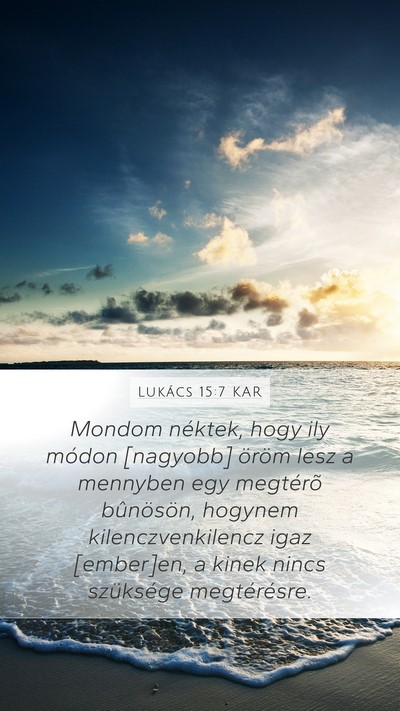 Lukács 15:7 KAR Bible Verse Image