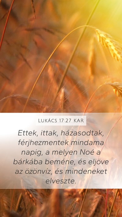 Lukács 17:27 KAR Bible Verse Image