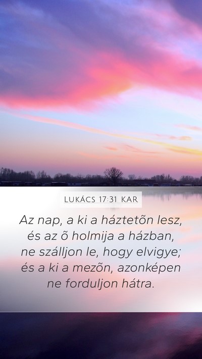 Lukács 17:31 KAR Bible Verse Image