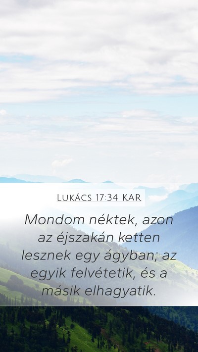 Lukács 17:34 KAR Bible Verse Image