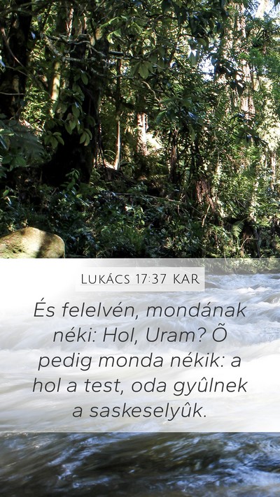 Lukács 17:37 KAR Bible Verse Image