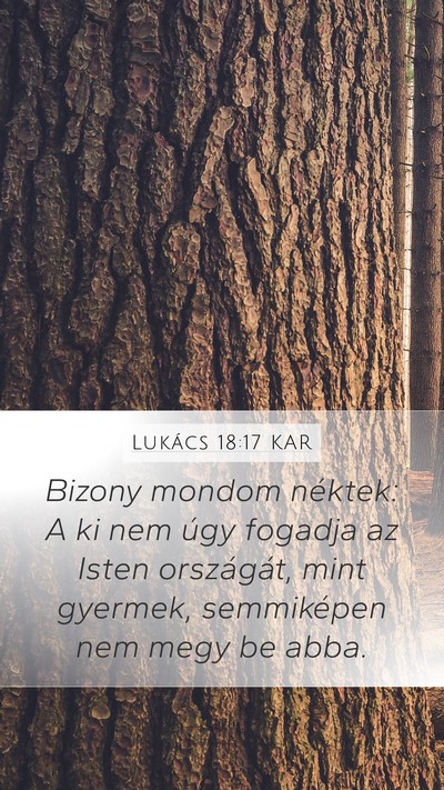 Lukács 18:17 KAR Bible Verse Image
