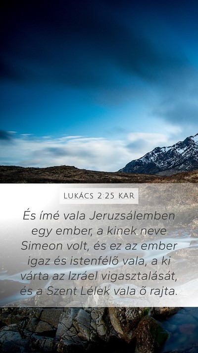 Lukács 2:25 KAR Bible Verse Image