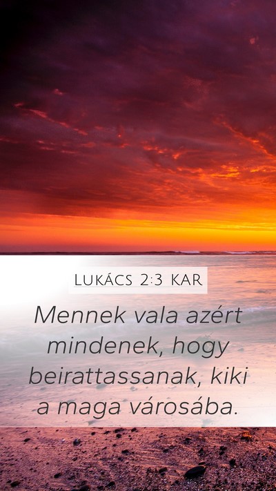 Lukács 2:3 KAR Bible Verse Image
