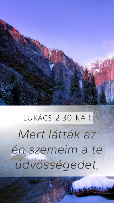 Lukács 2:30 KAR Bible Verse Image