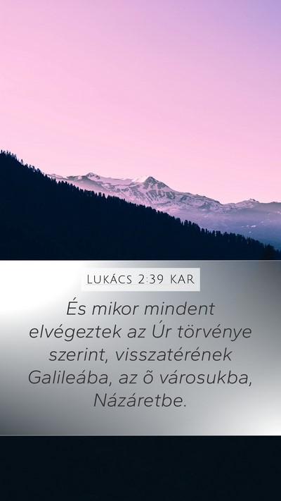 Lukács 2:39 KAR Bible Verse Image