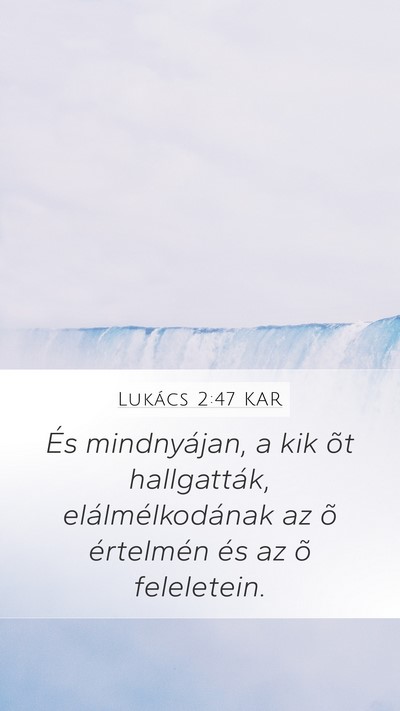 Lukács 2:47 KAR Bible Verse Image