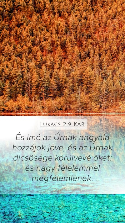 Lukács 2:9 KAR Bible Verse Image