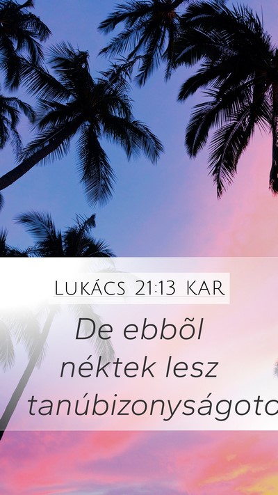 Lukács 21:13 KAR Bible Verse Image