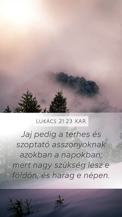 Lukács 21:23 KAR Bible Verse Image