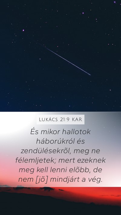 Lukács 21:9 KAR Bible Verse Image