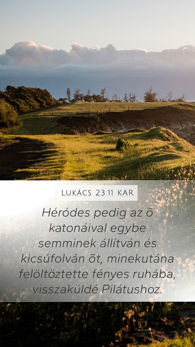 Lukács 23:11 KAR Bible Verse Image