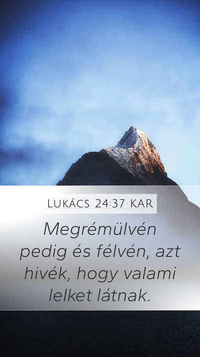 Lukács 24:37 KAR Bible Verse Image