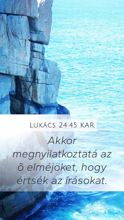 Lukács 24:45 KAR Bible Verse Image