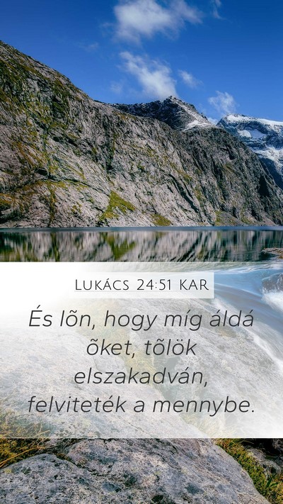 Lukács 24:51 KAR Bible Verse Image